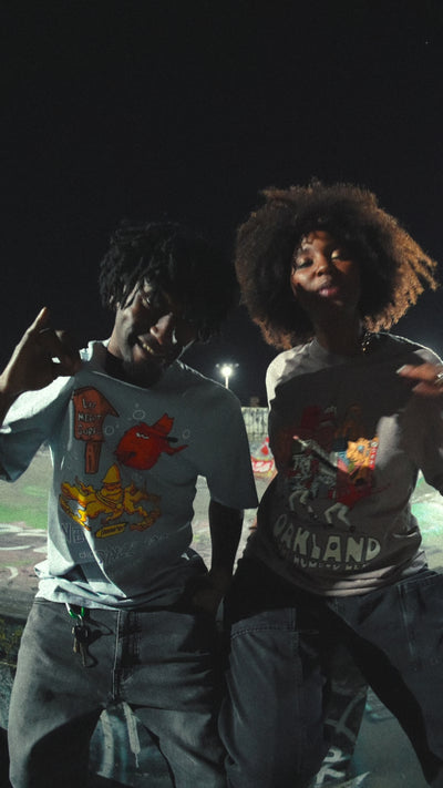 Dancing in the dark at the skate park with Digital Underground.