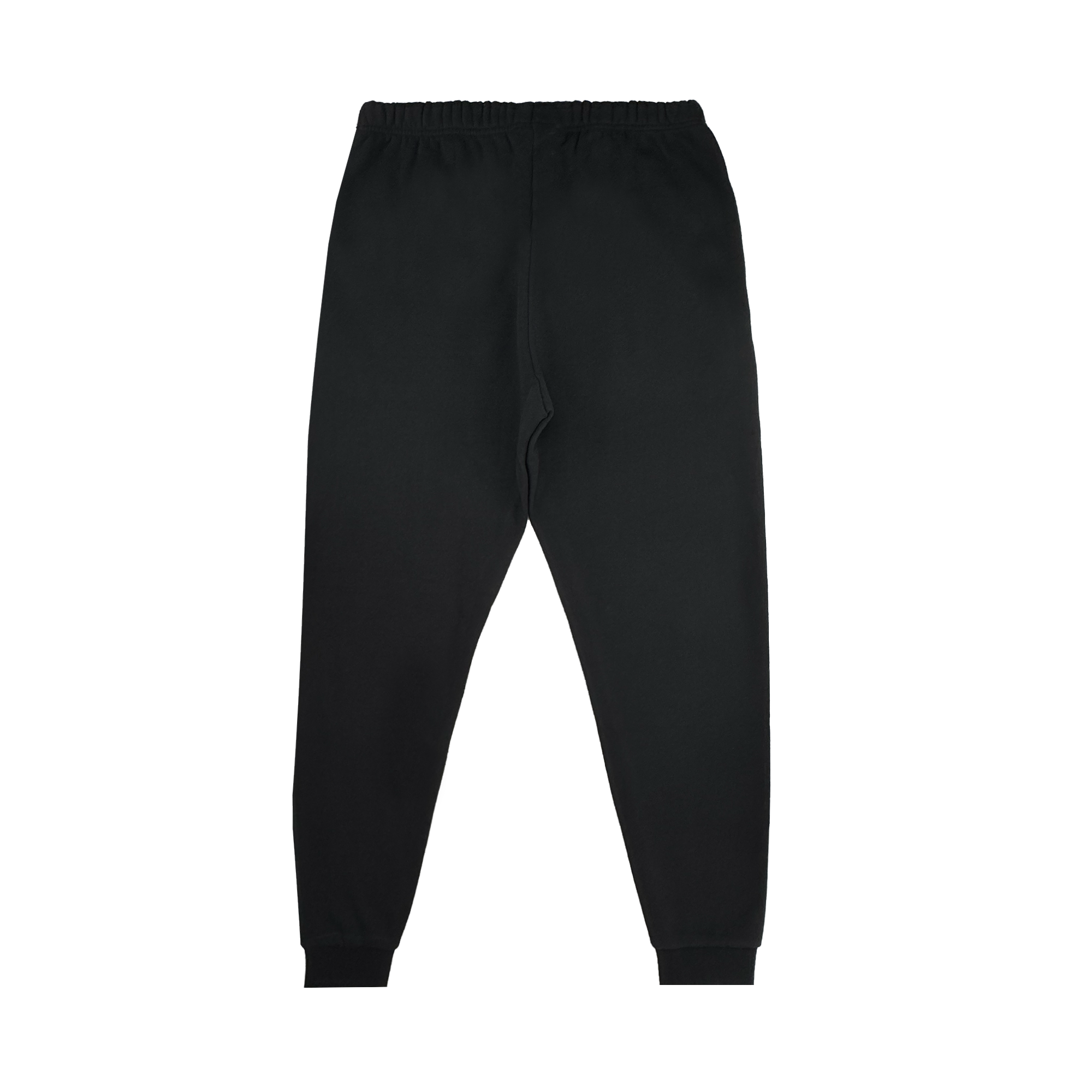 The Oakland Roots SC Forge Pant in men's sizing is displayed laid flat on a white background. Featuring elastic waistband and cuffs, these sweatpants offer a simple, minimalistic look with no logos, patterns, or pockets.