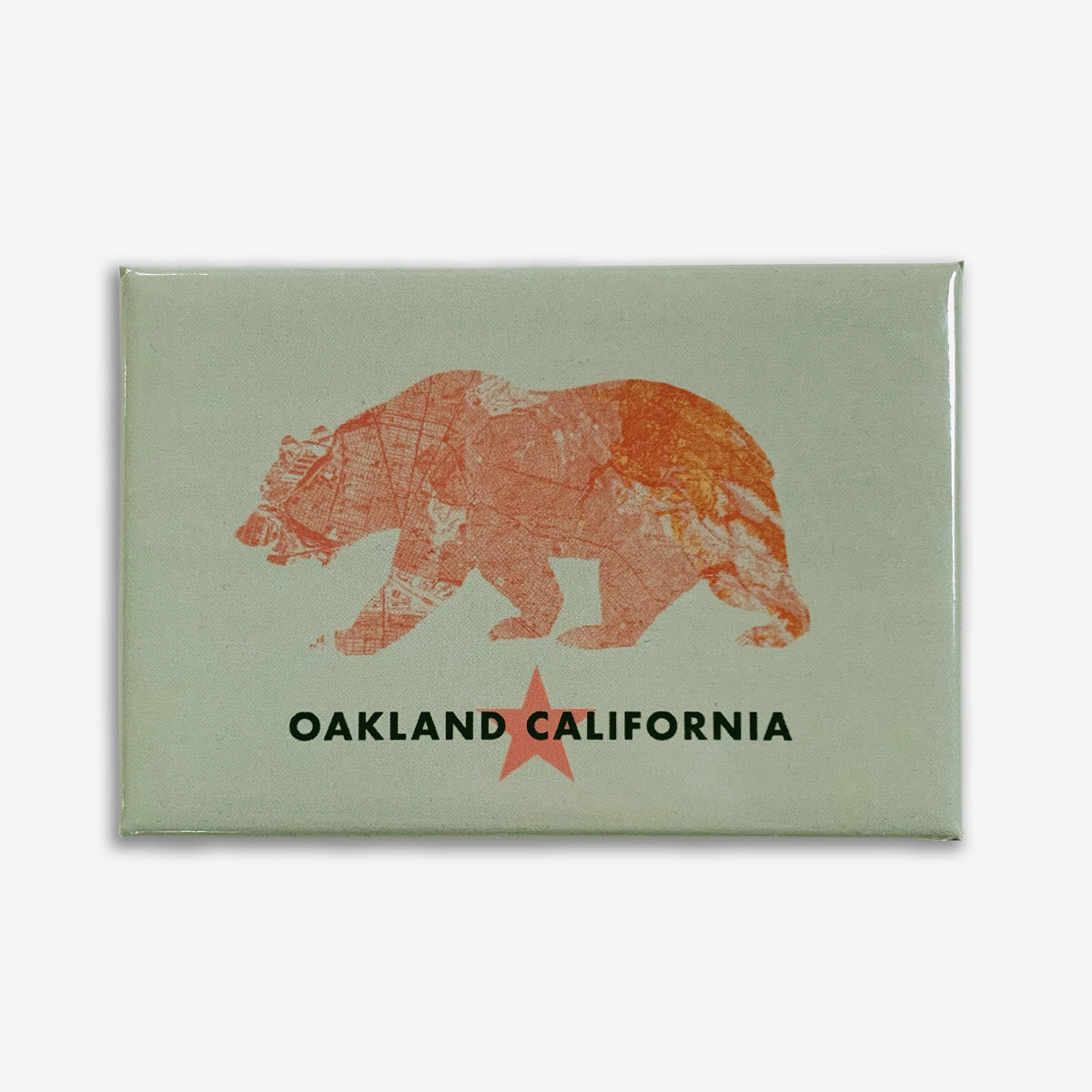 Refrigerator Magnet - Bear Topo Oakland California 